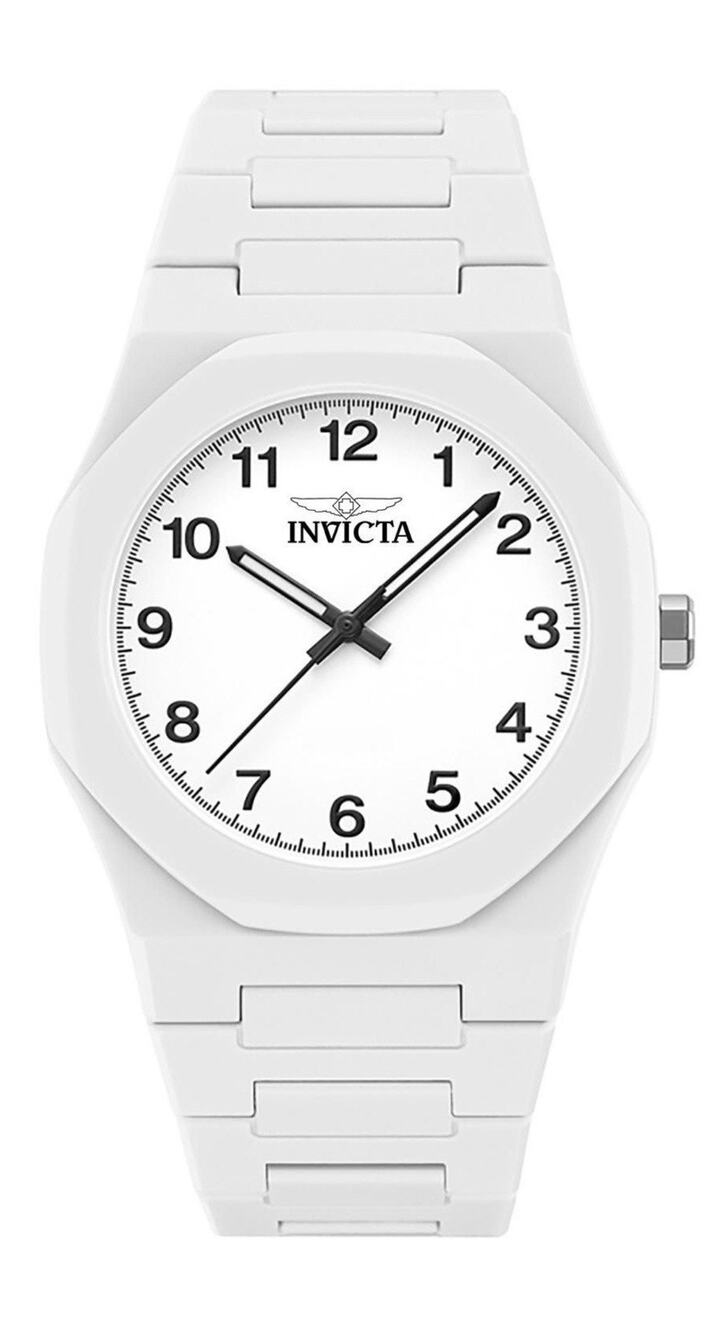 Invicta Celestial Lady 40mm White Tone Case White Metal Dial White Band 70392
